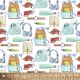 School Supplies Cotton Fabric