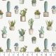 Potted Cactus Cotton Fabric