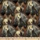 Wolf Trinity Digital Cotton Print Fabric
