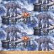 The Rebels Battle at Hoth Star Wars By Thomas Kinkade Licensed By David Textiles Digital Cotton Print Fabric