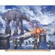 The Rebels Battle at Hoth Star Wars by Thomas Kinkade Licensed by David Textiles Digital Print Cotton Fabric Panel