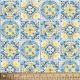 Mediterranean Tiles Cotton Fabric