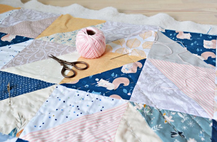 what size is a baby quilt fabric