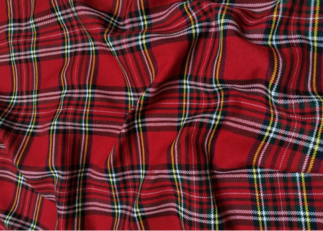 what is flannel fabric plaid
